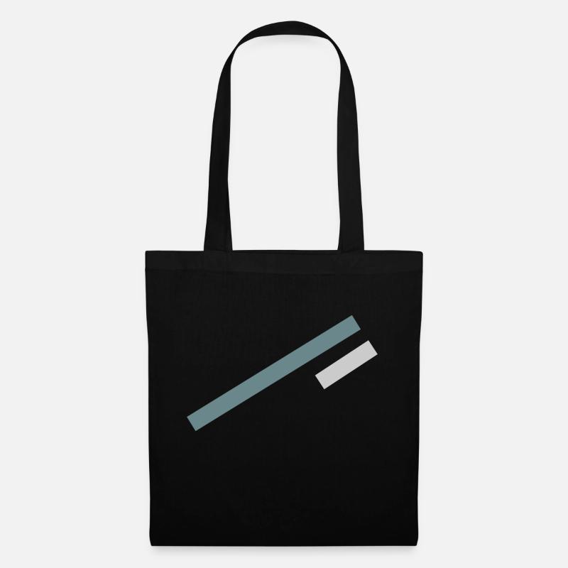 Conception minimale Stripe - Sac en tissu - noir