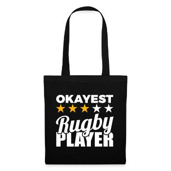 Funny rugby player - Tote Bag - black - Front