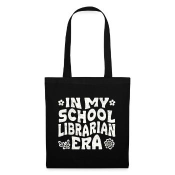 À l’époque de bibliothécaire de mon école - Sac en tissu - noir - Devant