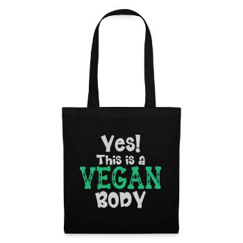 Yes! This Is A Vegan Body - Tote Bag - black - Front