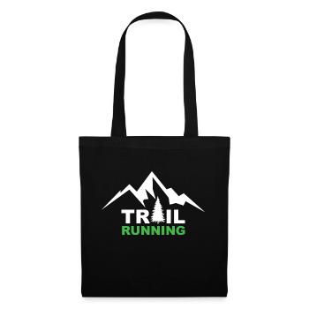 Trail Run Ultra Running Mountain Trekking Running - Tote Bag - black - Front