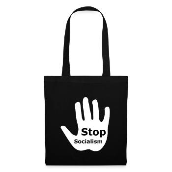 Arrêtez le socialisme - Sac en tissu - noir - Devant