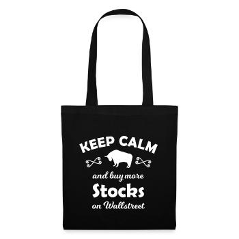 La Bourse de Wall Street - Sac en tissu - noir - Devant