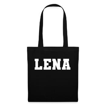 Nom - Lena - Sac en tissu - noir - Devant