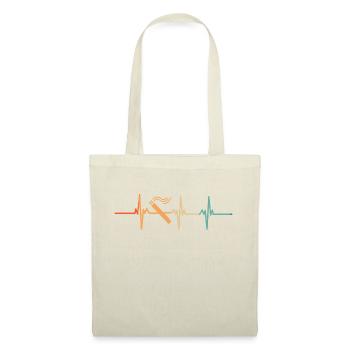 Battement de cœur Cigarette - Sac en tissu - nature - Devant