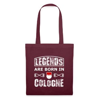 Né dans la belle ville de Cologne - Sac en tissu - bordeaux - Devant