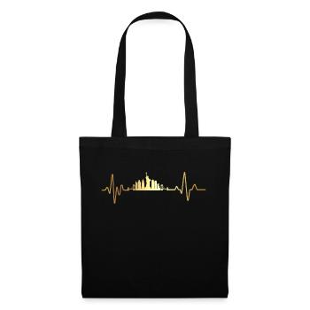 Heartbeat New York - Tote Bag - black - Front
