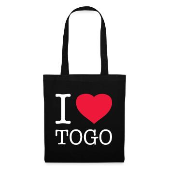 J’AIME LE TOGO - Sac en tissu - noir - Devant