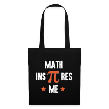 Pi Day - Math Inspires Me - Tote Bag - black - Front