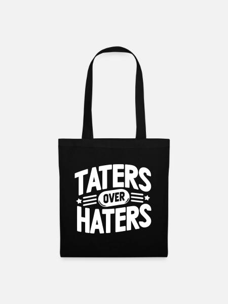 taters over haters 13 - Stoffbeutel - Schwarz