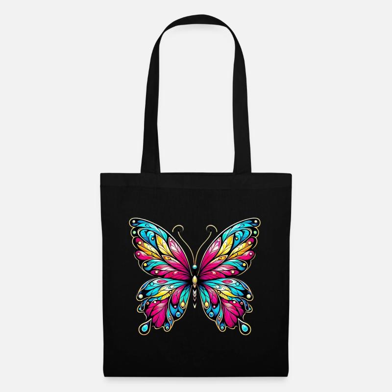 Farfalla - Borsa di stoffa - nero