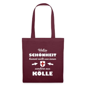 Chez soi à Kölle - Sac en tissu - bordeaux - Devant
