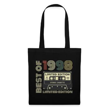 Vintage 1998 - 1998 Retro Birthday Gift - Tote Bag - black - Front