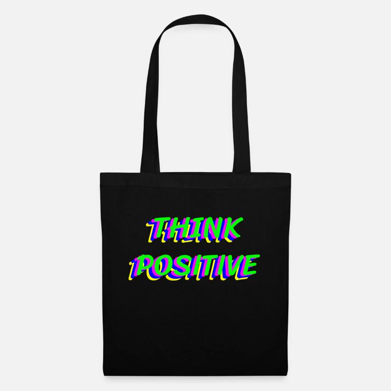 Pensez positif - Sac en tissu - noir