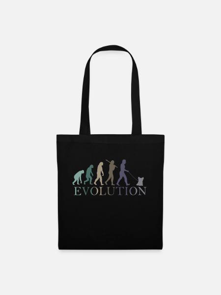 Yorkshire terrier EVOLUTION - Sac en tissu - noir