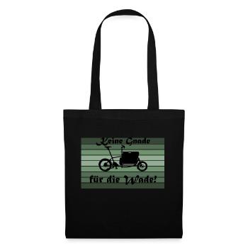 Pas de pitié pour le veau ; Muli, vélo cargo - Sac en tissu - noir - Devant
