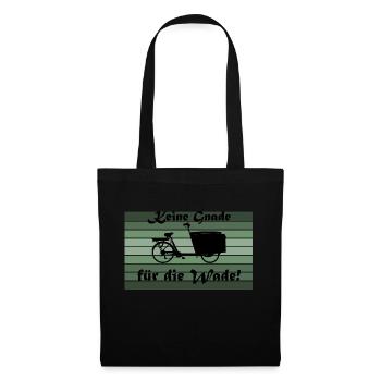 Pas de pitié pour le veau, vélo cargo - Sac en tissu - noir - Devant
