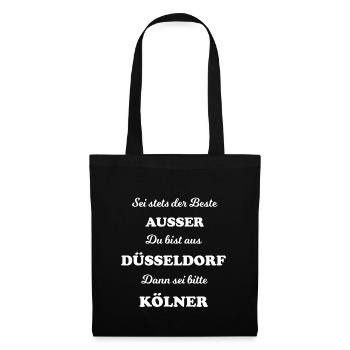 Les habitants de Cologne et de Düsseldorf - Sac en tissu - noir - Devant