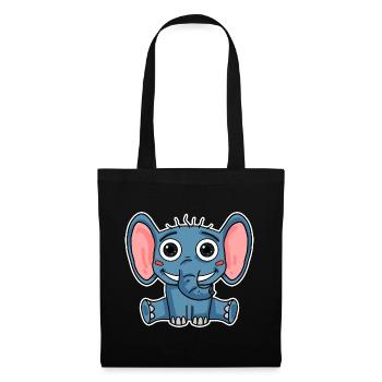 Elephant - Tote Bag - black - Front