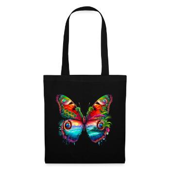Schmetterling - Stoffbeutel - Schwarz - Vorne
