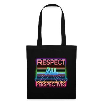 Respectez tous les points de vue - Sac en tissu - noir - Devant