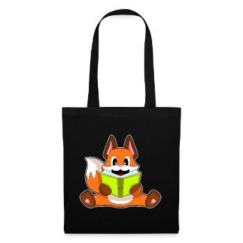 Livre de Fox Nerd - Sac en tissu - noir - Devant