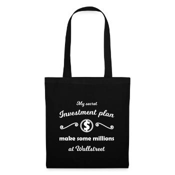 Le plan de la plante secrète - Sac en tissu - noir - Devant