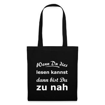 Funny saying: Keep your distance - Tote Bag - black - Front