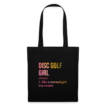 Discgolf - Stoffbeutel - Schwarz - Vorne