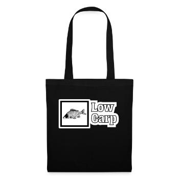 Low Carp Hunters Carphunters Karpfen Karpfenangler - Stoffbeutel - Schwarz - Vorne