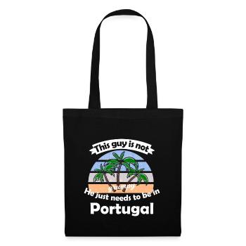 Les vacances au Portugal - Sac en tissu - noir - Devant
