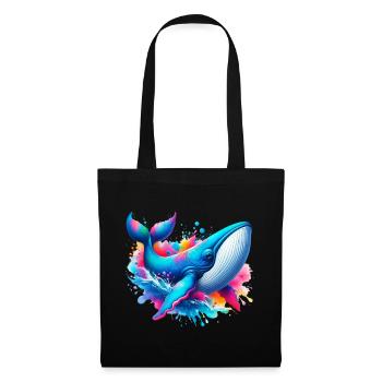 Baleine - Sac en tissu - noir - Devant