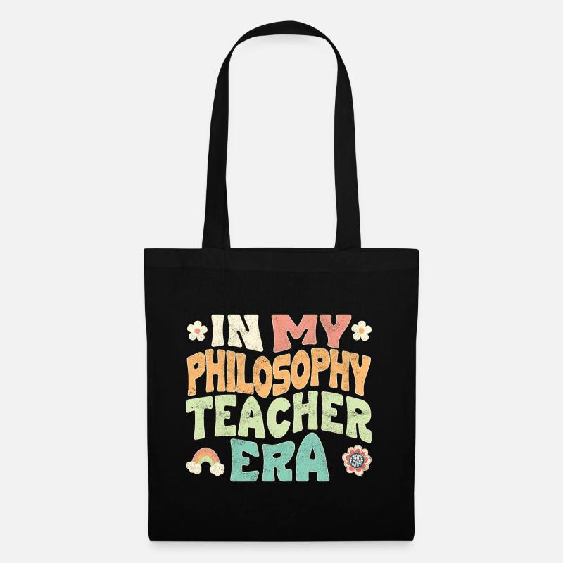 in my philosophy teacher era hell - Stoffbeutel - Schwarz