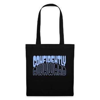 Confidently awkward in blue - Tote Bag - black - Front