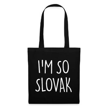 I'M SO SLOVAK Slovakia - Tote Bag - black - Front