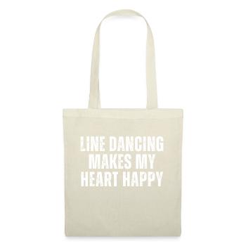 Line Dancing Makes My Heart Happy - Tote Bag - nature - Front