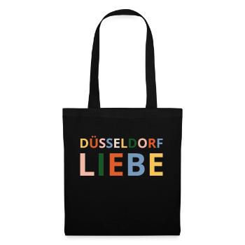 Dusseldorf Love, Dusseldorf is colorful - Tote Bag - black - Front