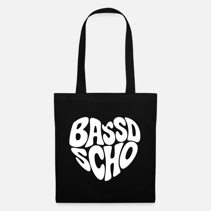 Bassd scho  - Stoffbeutel - Schwarz
