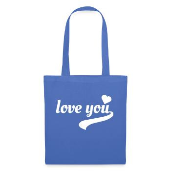 love you Lieblingsmensch - Stoffbeutel - Hellblau - Vorne