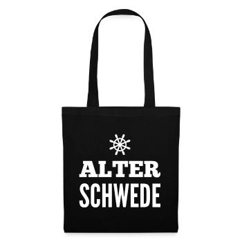 Alter Schwede Fun Design - Stoffbeutel - Schwarz - Vorne