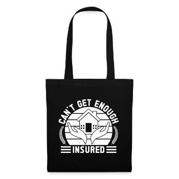 Costume d'agent d'assurance Je ne peux pas obtenir assez d'assurance-maladie - Sac en tissu - noir - Devant