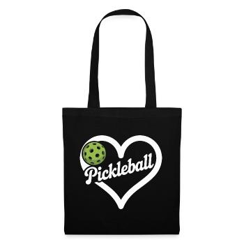 Pickleball Heart - Tote Bag - black - Front