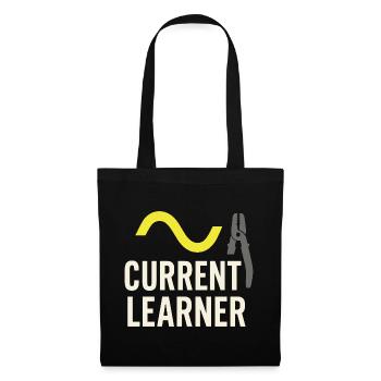 Apprentice electrician, student in the electrical trade - Tote Bag - black - Front