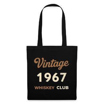 Millésime 1967 – Whiskey Club Rétro Année de naissance - Sac en tissu - noir - Devant