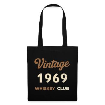 Millésime 1969 – Whiskey Club Rétro Année de naissance - Sac en tissu - noir - Devant
