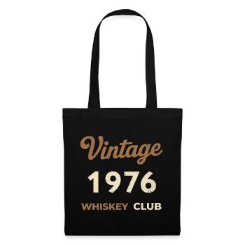 Millésime 1976 – Whiskey Club Rétro Année de naissance - Sac en tissu - noir - Devant
