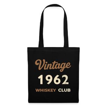Vintage 1962 – Whiskey Club Retro Birth Year - Tote Bag - black - Front