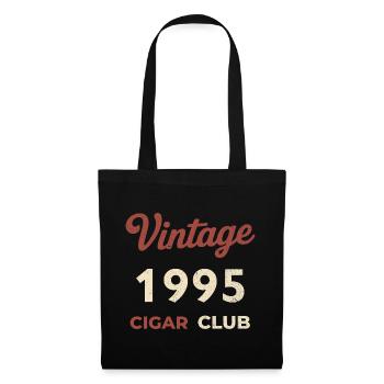 Vintage 1995 Cigar Club Retro Birth Year Gift - Tote Bag - black - Front