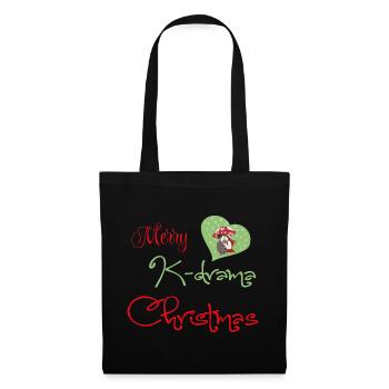 K-Drama Christmas Romance de Noël - Sac en tissu - noir - Devant