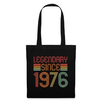 Legendary since 1976, Retro, Birthday - Tote Bag - black - Front